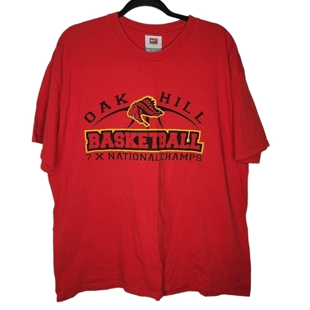 Vintage 90s Nike Team Oak Hill Academy Basketball National Champions T-Shirt